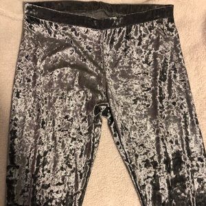 Crushed velvet pants